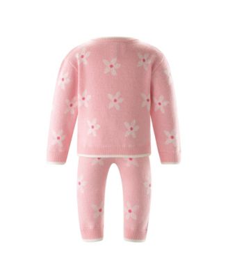 Girls' Daisy Knit Cardigan and Leggings Set- Baby