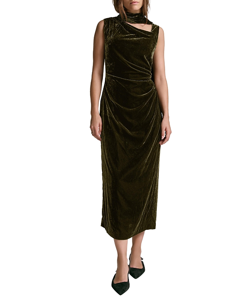 Mint Velvet Women's Scarf Detail Midi Dress