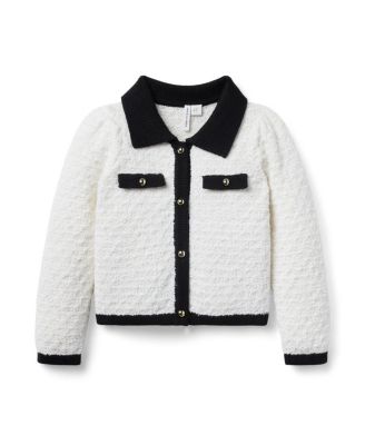 Girls' The Textured Collared Cardigan - Baby, Little Kid, Big Kid