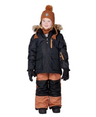  Boys' Two-Piece Play Snowsuit with Contrast Colorblocked Jacket - Little Kid