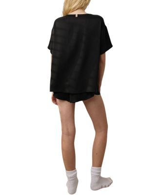 Silk Tee Short Set