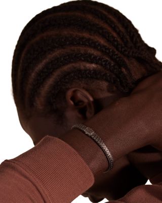 Men's Dark Silver Icon Heritage Link Bracelet