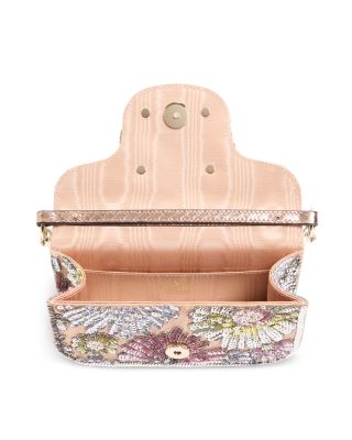 Small VLogo Sequined Shoulder Bag