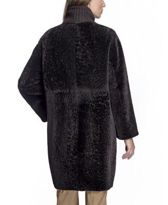  Shearling Lamb Walking Coat