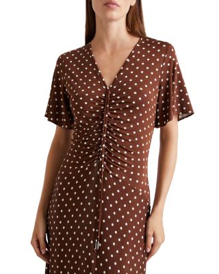 Teca Ruched Maxi Dress