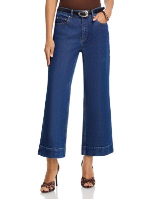 Joey Wide Leg Ankle Jeans in Tide