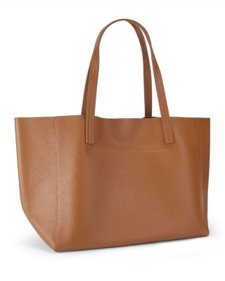Violet Large Leather Shopper Tote
