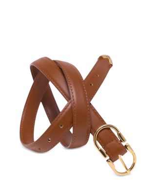 Women's Double Buckle Leather Belt