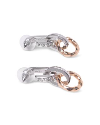 Rhinestone Link Drop Earrings