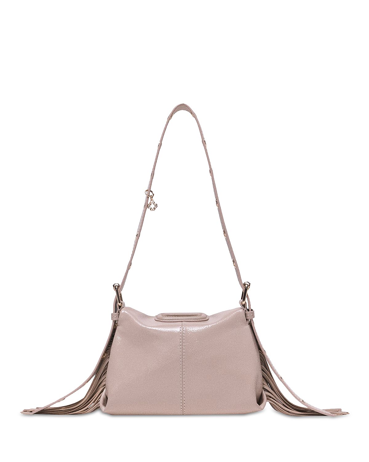 Maje Miss M Mini Fringed Leather Crossbody Bag
