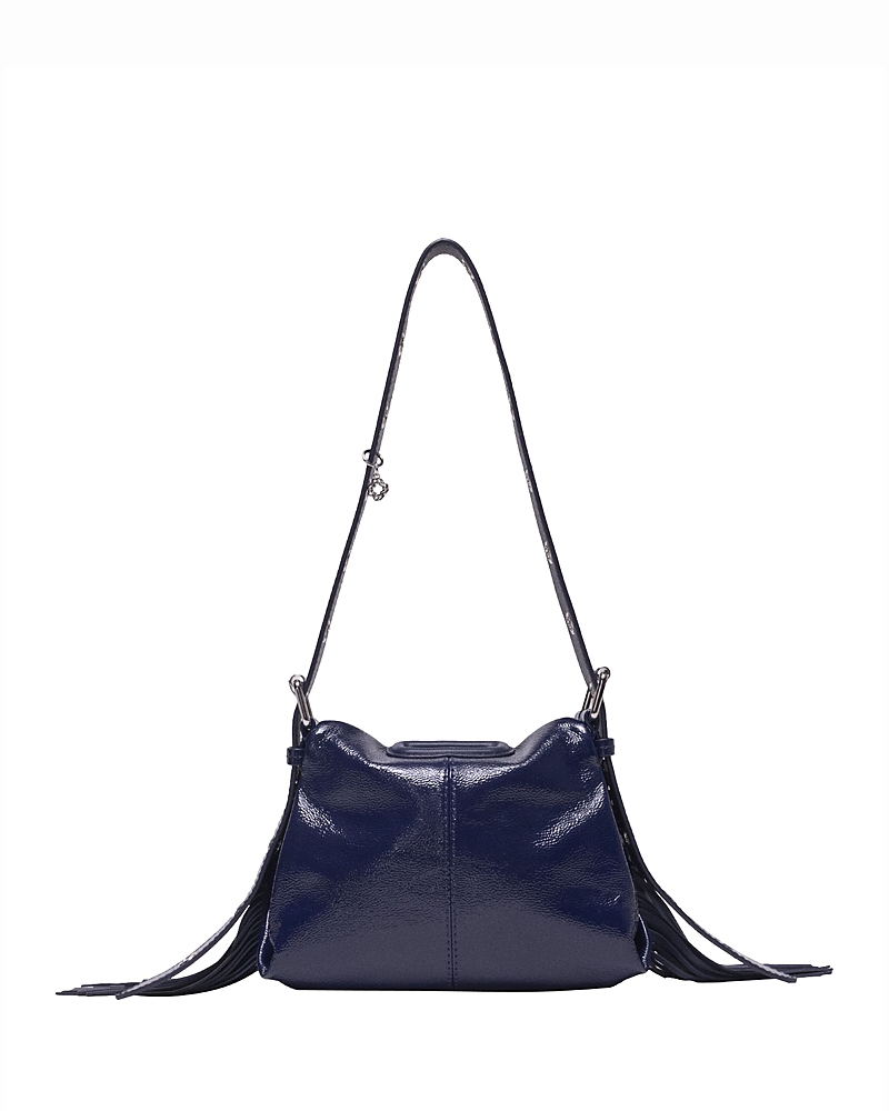 Maje Miss M Mini Fringed Leather Crossbody Bag