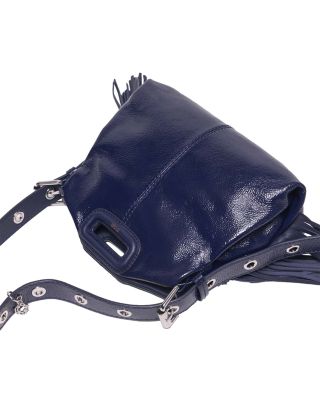 Miss M Mini Fringed Leather Crossbody Bag