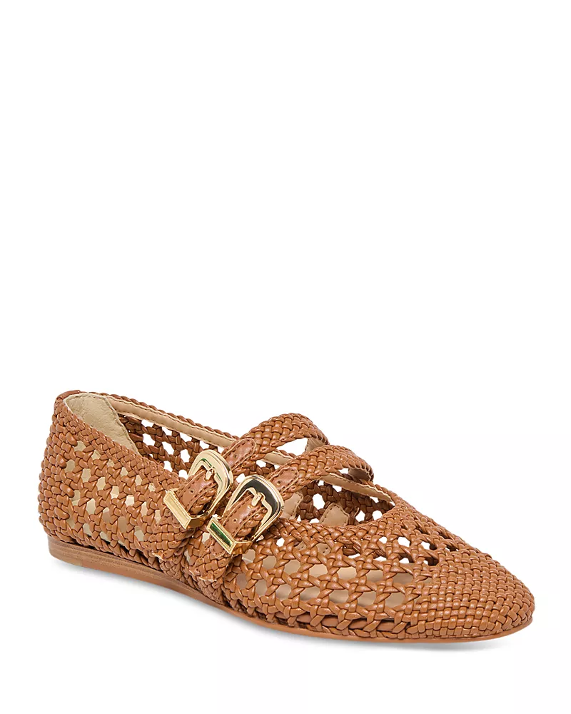 Dolce Vita Women's Baylee Woven Leather Flats