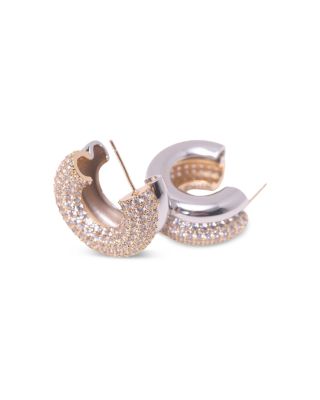 Rhinestone Hoop Earrings