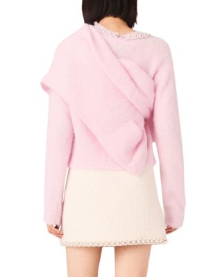 Pearl Trim Tweed Skirt