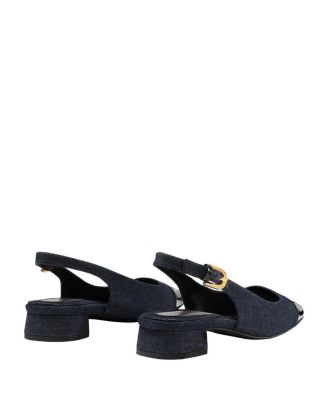  Women's The Cap-Toe Darcy Slingback Pumps