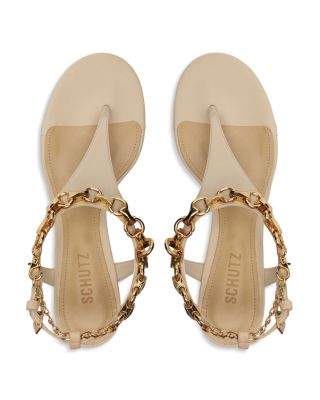 Women's Lys Leather Wedge Thong Sandals