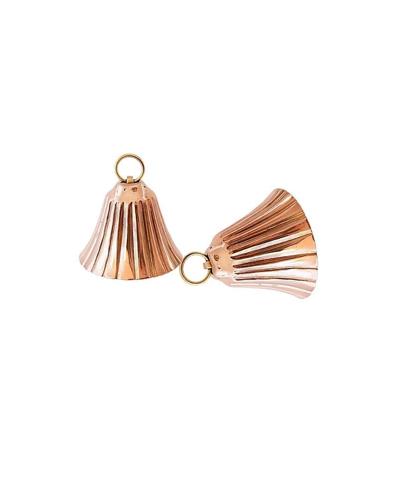 Coppermill Kitchen Cmk Copper Bell Ornaments - Set of 2