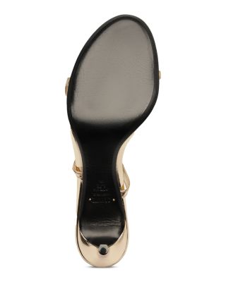 Women's Azure Metallic High Heel Sandals