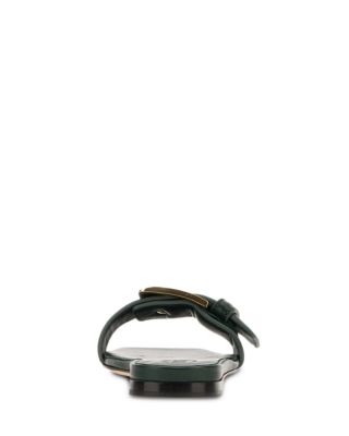 Women's Leather Slide Sandals