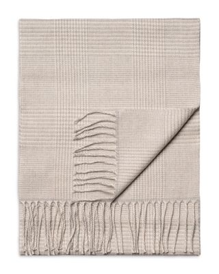 Check Merino Wool Scarf