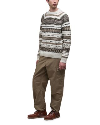 Hase Brushed Fair Isle Crewneck Sweater 