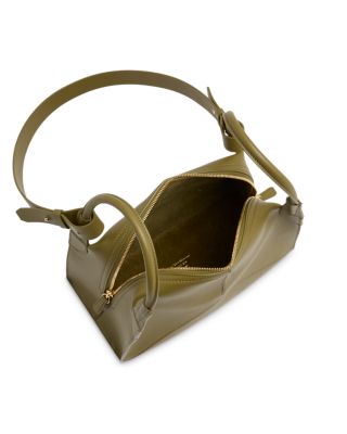 Victoria Pli&eacute; Medium Leather Top Handle Bag