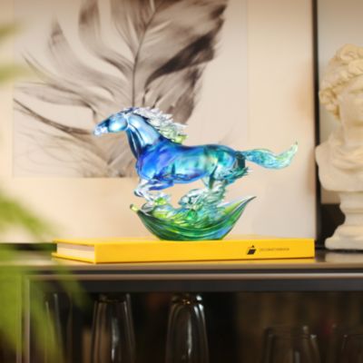 Advance without Fear Limited Edition Crystal Glass Sculpture