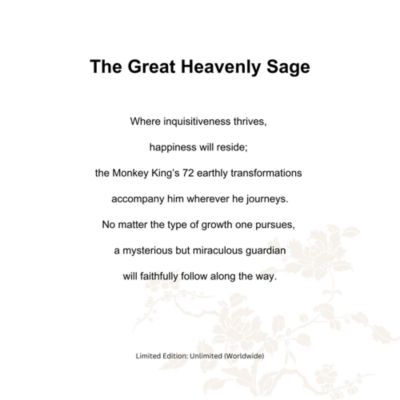 Ruyi's Twelve Blessings The Great Heavenly Sage Crystal Glass Sculpture