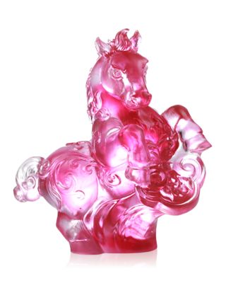 Ruyi's Twelve Blessings An Unbridled Spirit Crystal Glass Sculpture