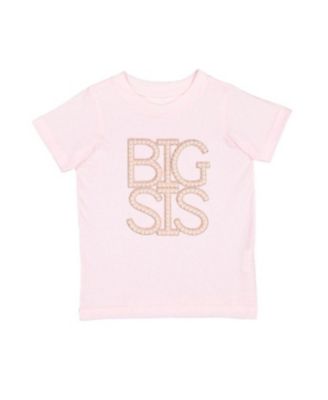 Girls' Big Sis Faux Pearl Patch Short Sleeve T-Shirt - Big Kid