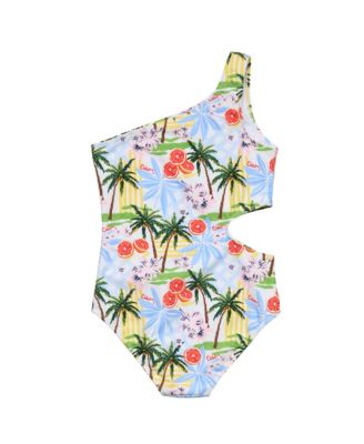 Girls' Ciao Paradiso One Shoulder Swimsuit - Big Kid
