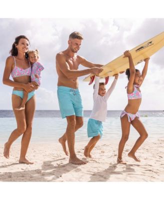 Girls' Tropical Glow Recycled Crop Bikini - Little Kid, Big Kid