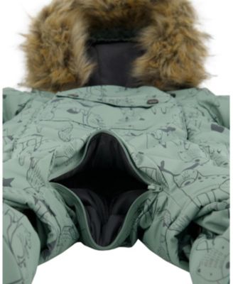 Boys' One-Piece Play Snowsuit Designed for Car Seat Animal - Baby, Little Kid