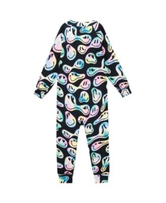 Girls' One-Piece Smiley Face Thermal Underwear - Baby