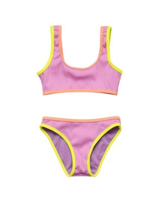 Girls' Vacay Pop Recycled Crop Bikini - Little Kid, Big Kid