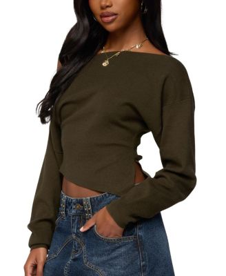 Chenelle Asymmetric Off Shoulder Sweater