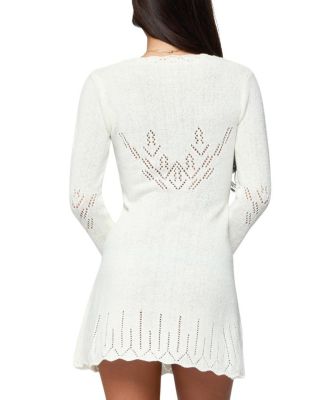 Shaia Pointelle Knit Mini Dress
