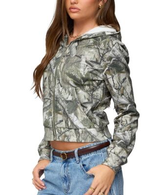 Tayler Camo Zip Up Hoodie