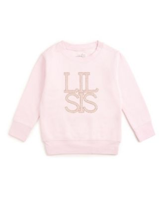 Girls' Lil Sis Pearl Patch Sweatshirt - Baby, Little Kid