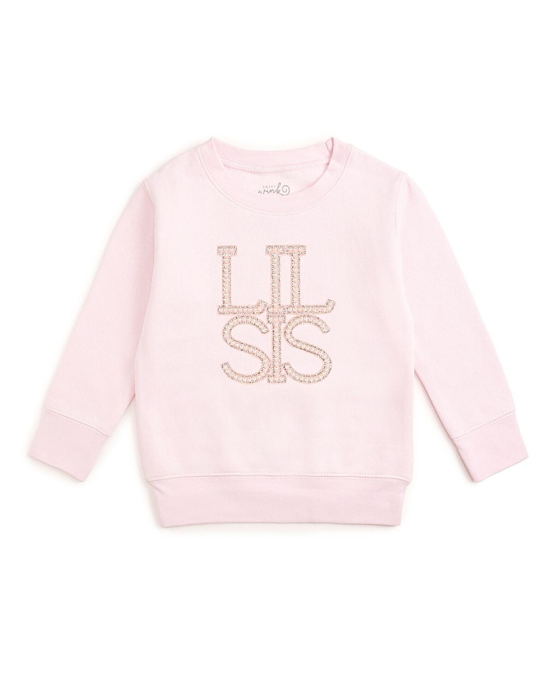 Sweet Wink Girls' Lil Sis Pearl Patch Sweatshirt - Baby, Little Kid