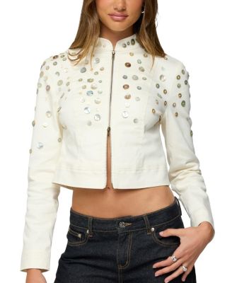 Elira Iridescent Fitted Jacket