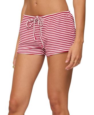 Jainee Striped Drawstring Shorts