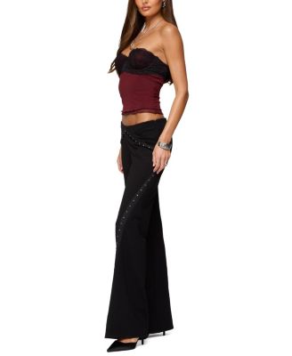 Contrast Lacey Mesh Bra Top