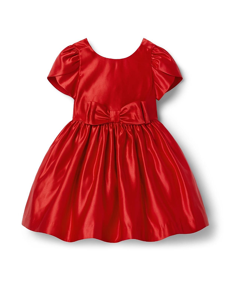 Janie and Jack Girls' The Holiday Bow Dress - Baby, Little Kid, Big Kid