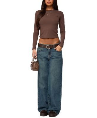  Heartly Low Rise Baggy Jeans in Blue Washed