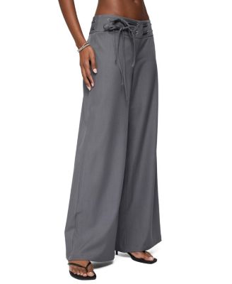  Willard Baggy Lace Up Belt Pants