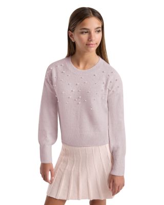 Girls' Sparkle Crewneck Sweater - Little Kid, Big Kid