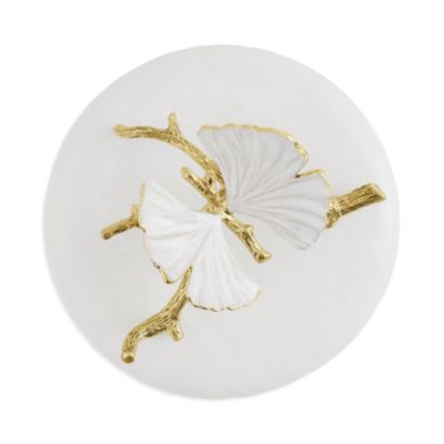 Butterfly Ginkgo Porcelain Canister, Extra Small