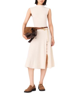 Side Slit Ribbed Dress